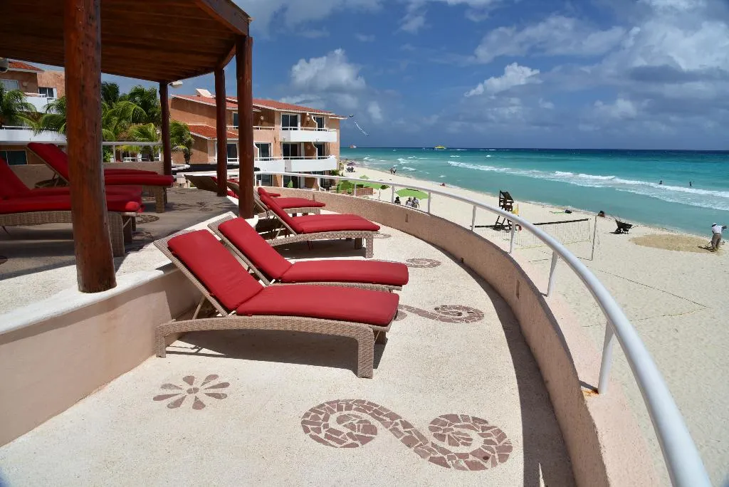 Terrace, Sunset Fishermen Beach Resort Playa Del Carmen, Cancun Area