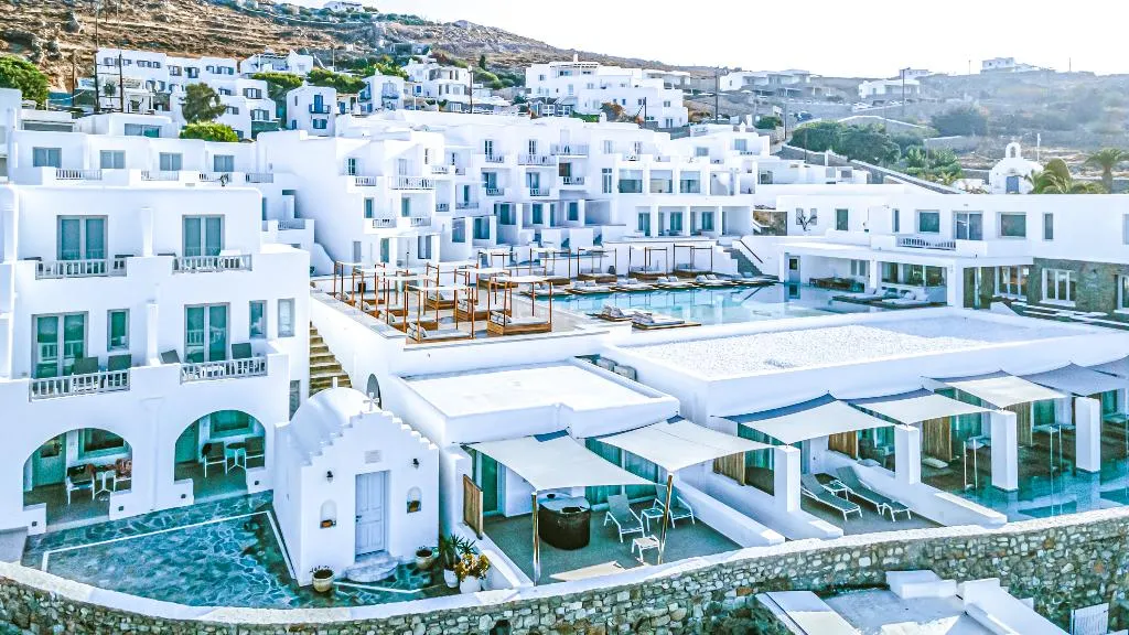 General view, Manoulas Beach, Mykonos