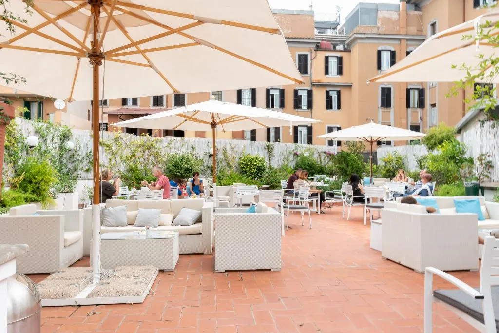 Terrace, Hotel Portamaggiore, Rome