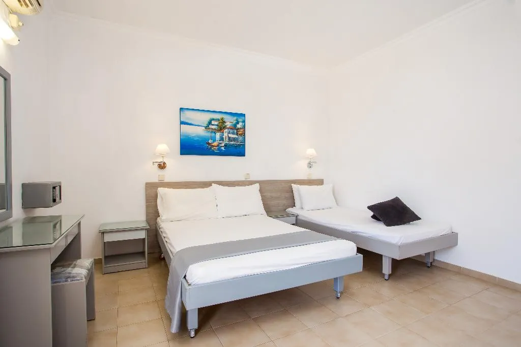 TRIPLE THREE BEDS Room, Tsampika Hotel, Rhodes