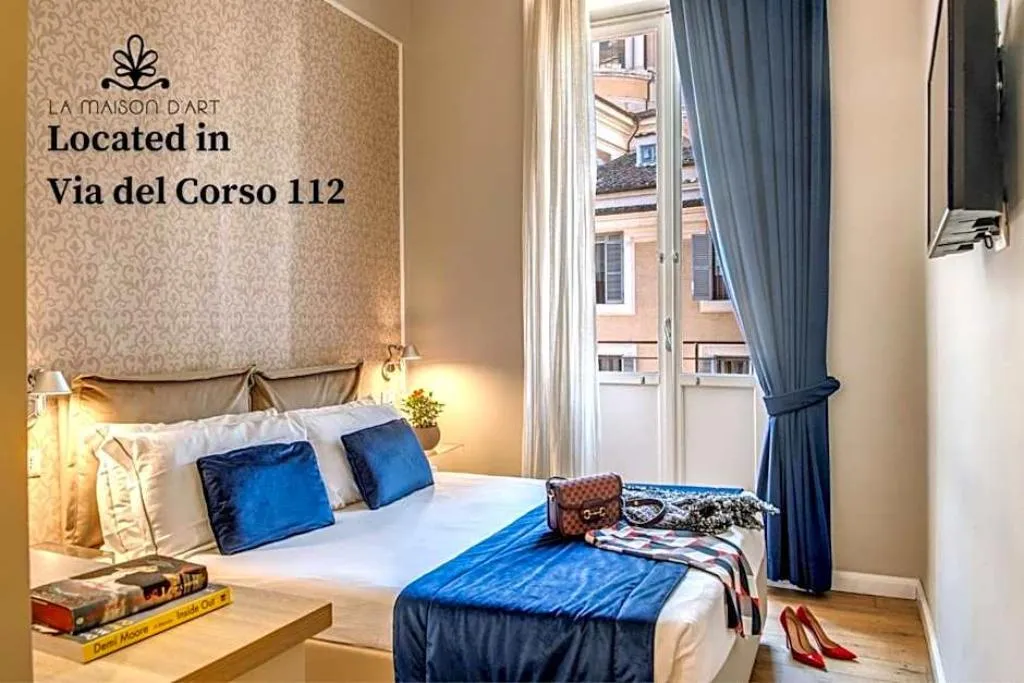 DOUBLE QUEEN SIZE BED Room, Hotel 55 Fiftyfive, Rome