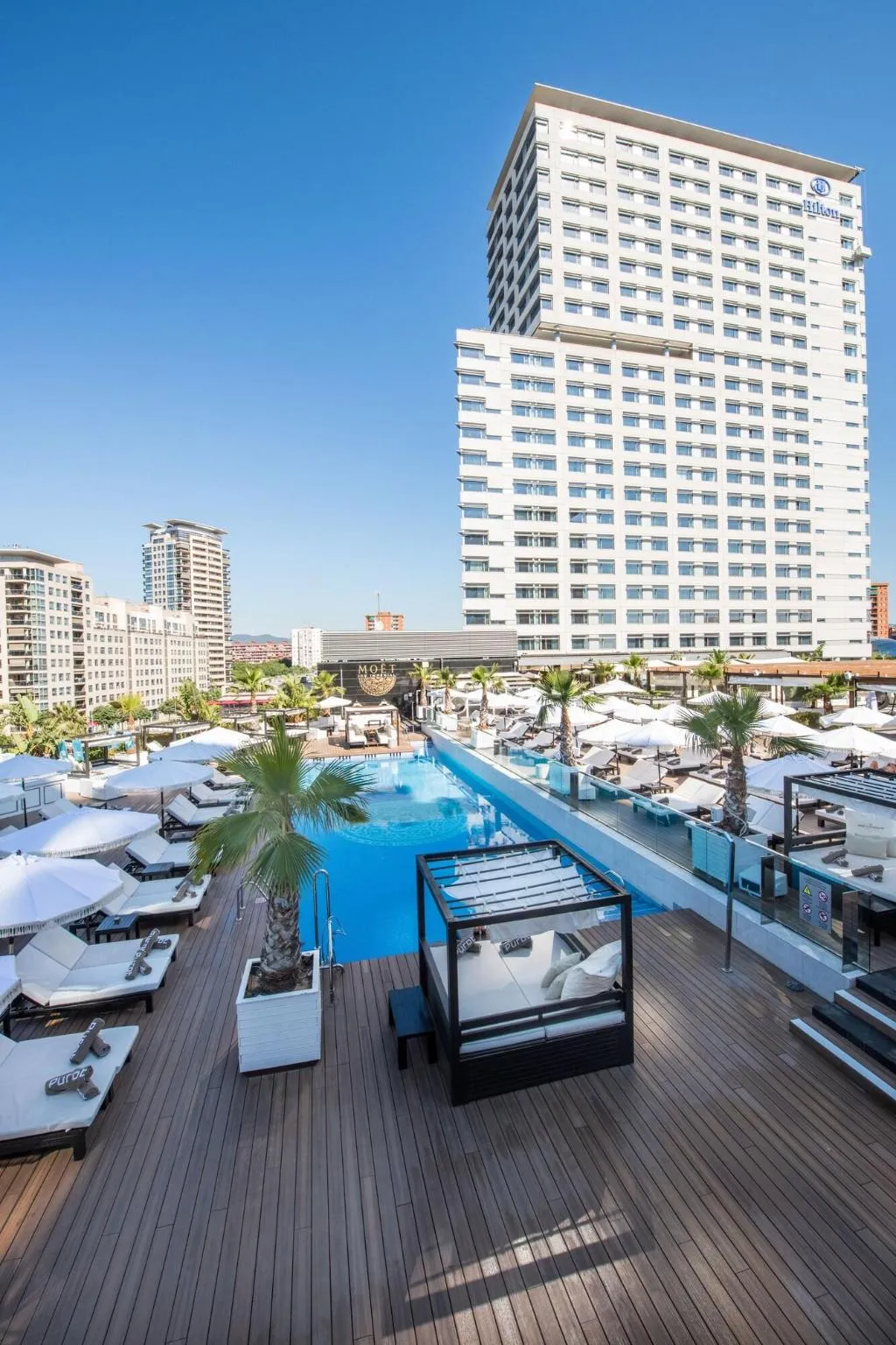 Terrace, Hilton Diagonal Mar Barcelona, Barcelona