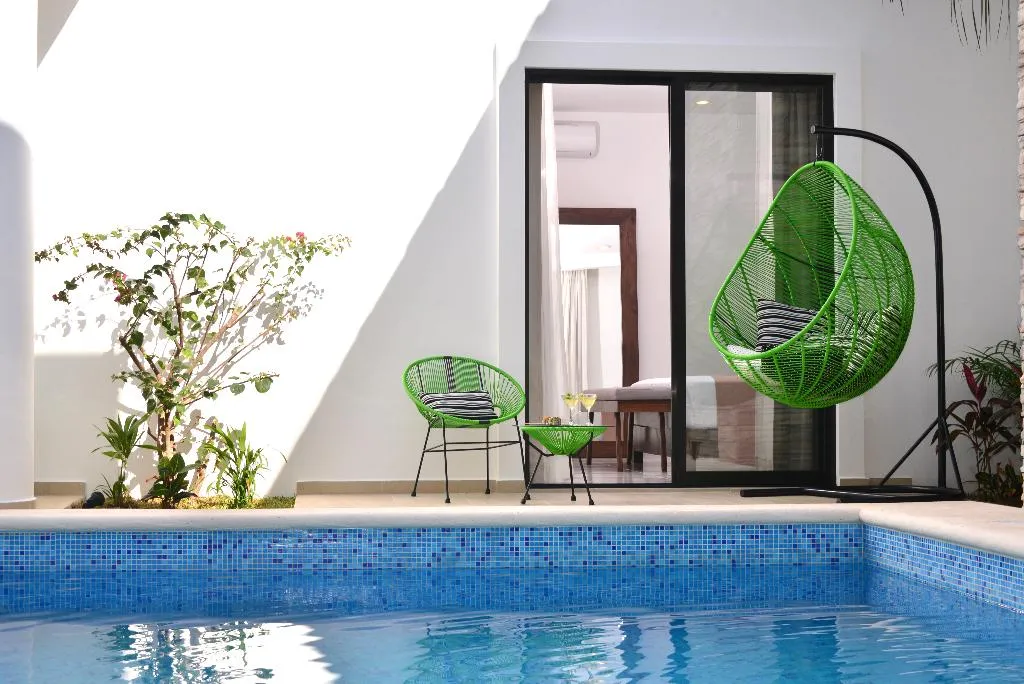 DOUBLE DELUXE POOL VIEW Room, Elements Tulum Boutique Hotel, Cancun Area