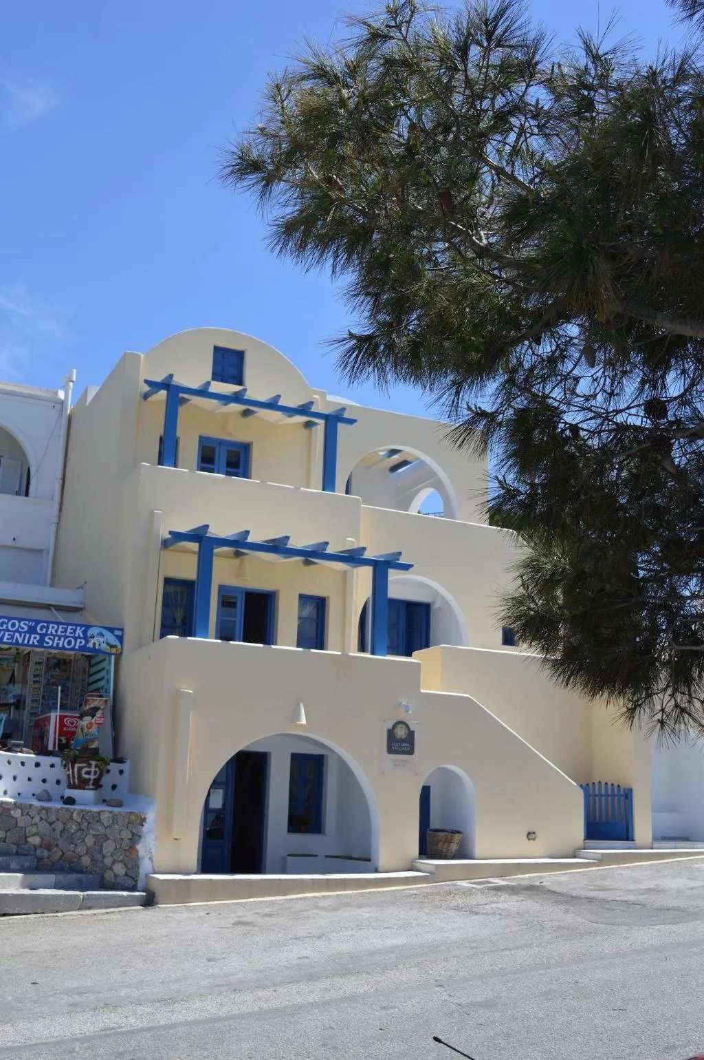 General view, Cultural House, Santorini