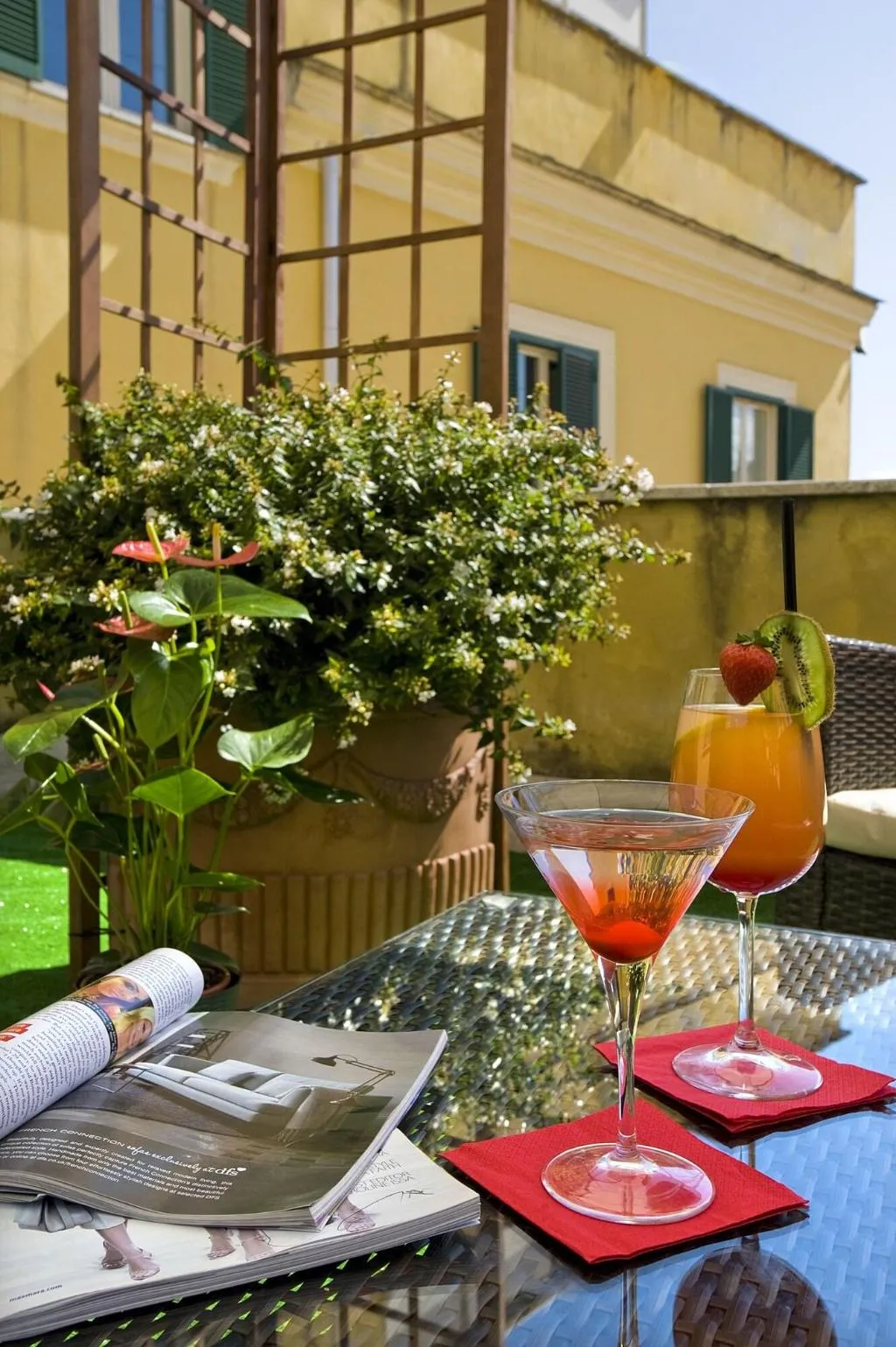 Terrace, Villa San Lorenzo, Rome