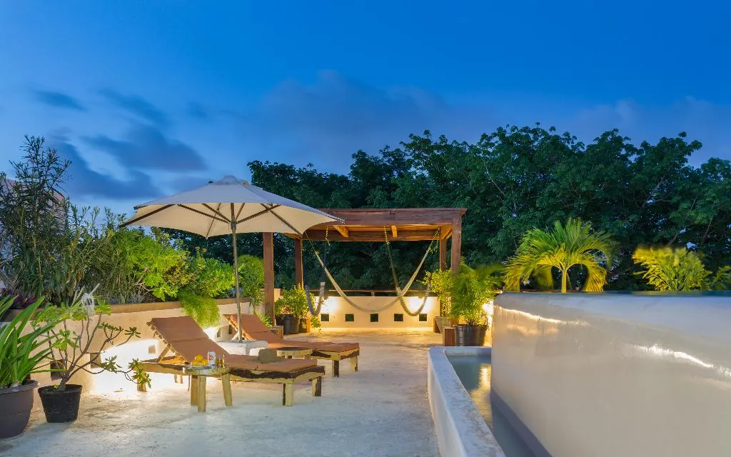 Terrace, Quinta Margarita, Boho Chic Hotel, Cancun Area