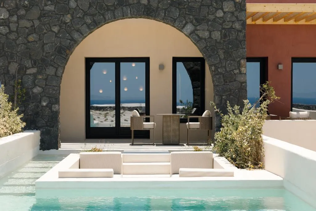 VILLA SEA VIEW WITH PRIVATE POOL Room, Elysian Retreat, Santorini