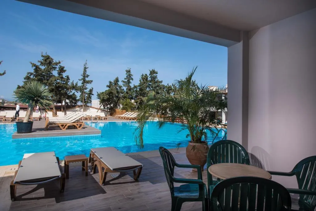 Terrace, Gouves Water Park Holiday Resort, Crete