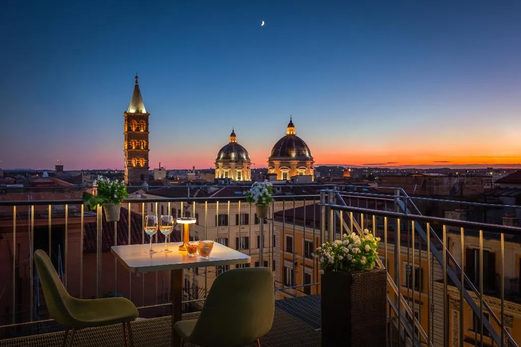 Terrace, Palladium Palace, Rome