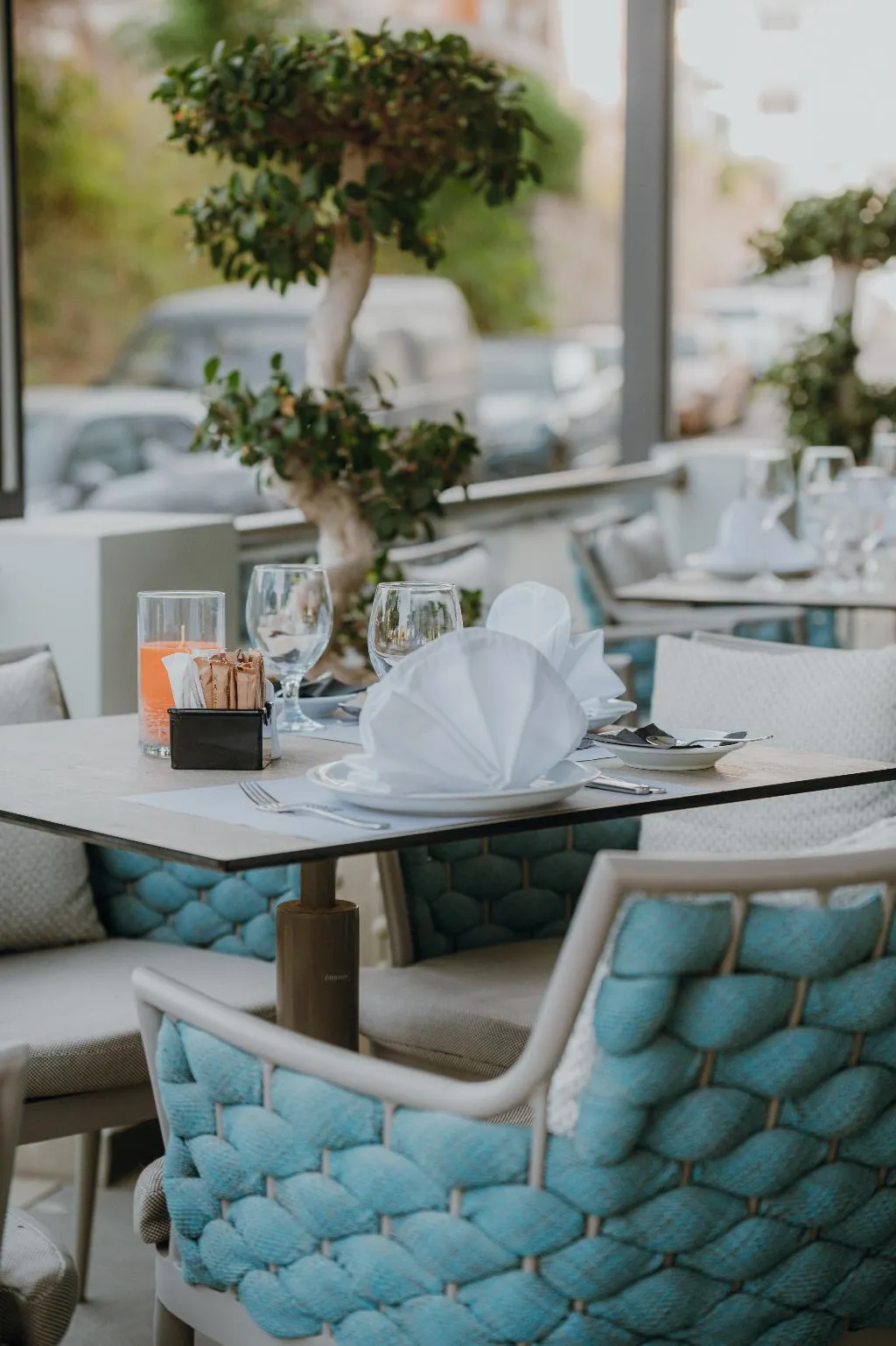 Terrace, Semiramis City Hotel, Rhodes