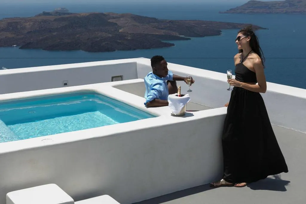 Terrace, Aria Suites, Santorini