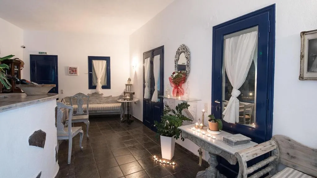 Lobby, Agnadi Villas, Santorini