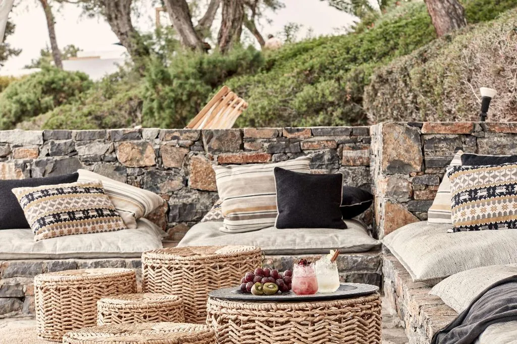 Bar, Minos Beach Art Hotel, a Member of Design Hotels, Crete
