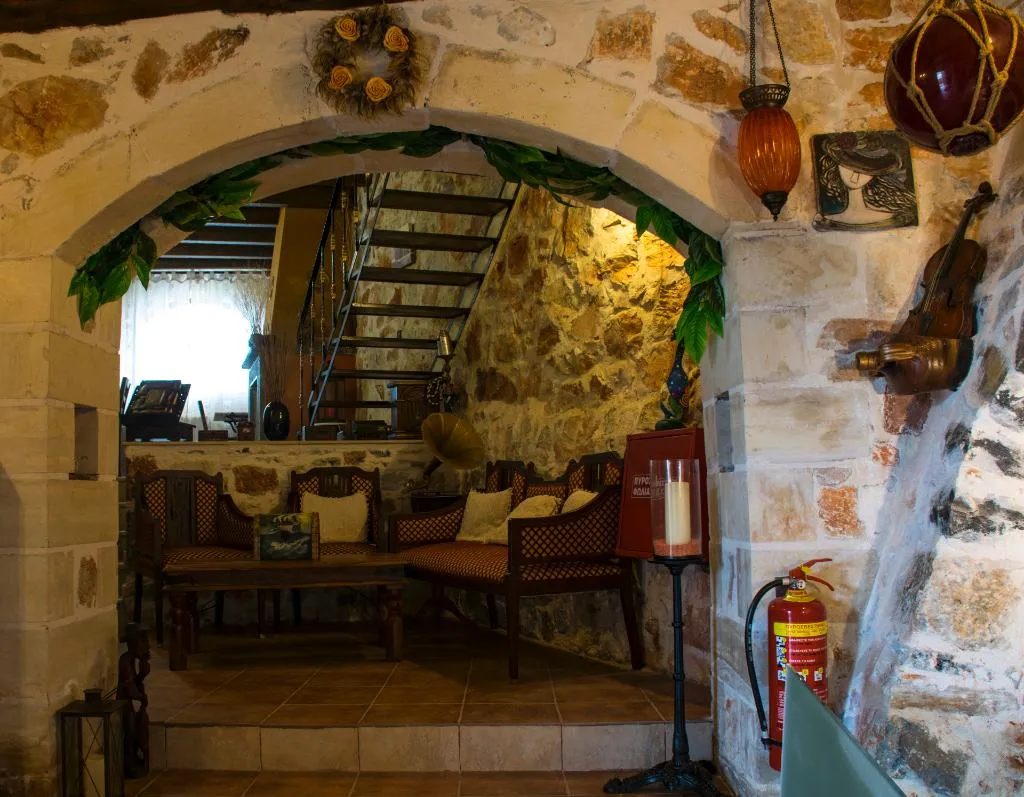 Lobby, Agrotikon Cottage, Crete