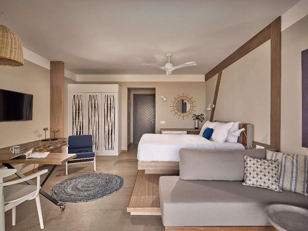 SUITE QUEEN SIZE BED Room, Domes Aulus Elounda, Curio Collection by Hilton, Crete