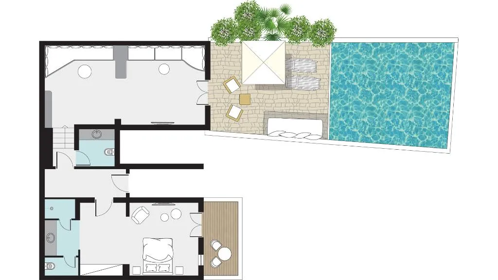SUITE GRAND WITH VIEWS Room, Mykonos Blu, A Resort to Live, Mykonos
