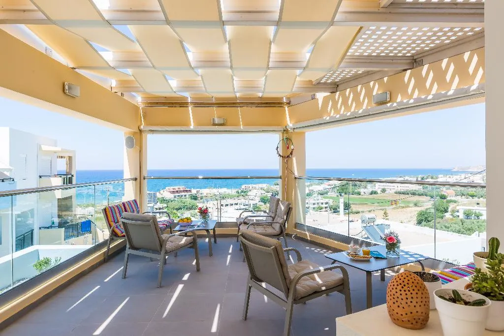 Terrace, Radamanthys Apartments, Crete