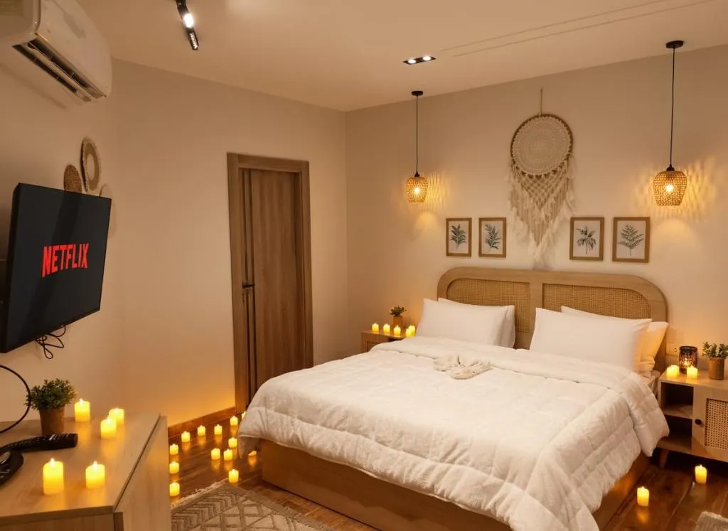 DOUBLE SUPERIOR WITH DOUBLE BED Room, Zen Pyramids Luxury Villa, Cairo