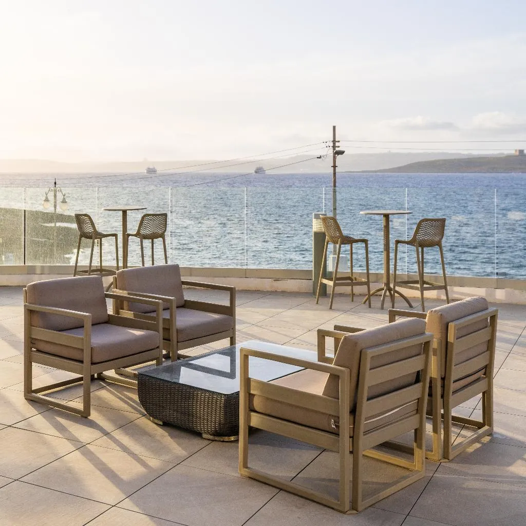 Terrace, Riviera Spa Resort – Adults Only, Malta