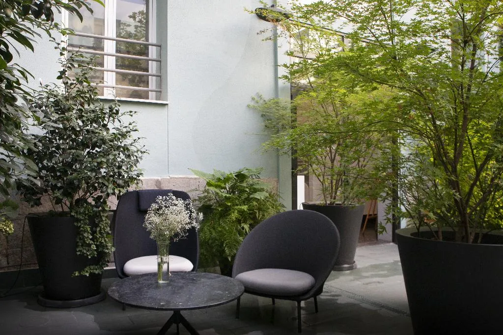 Terrace, Petit Palace Santa Barbara, Madrid