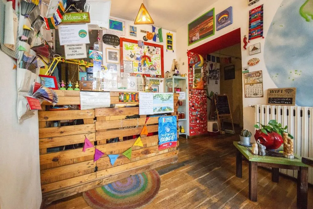 Lobby, Eco Hostel Floreale, Naples