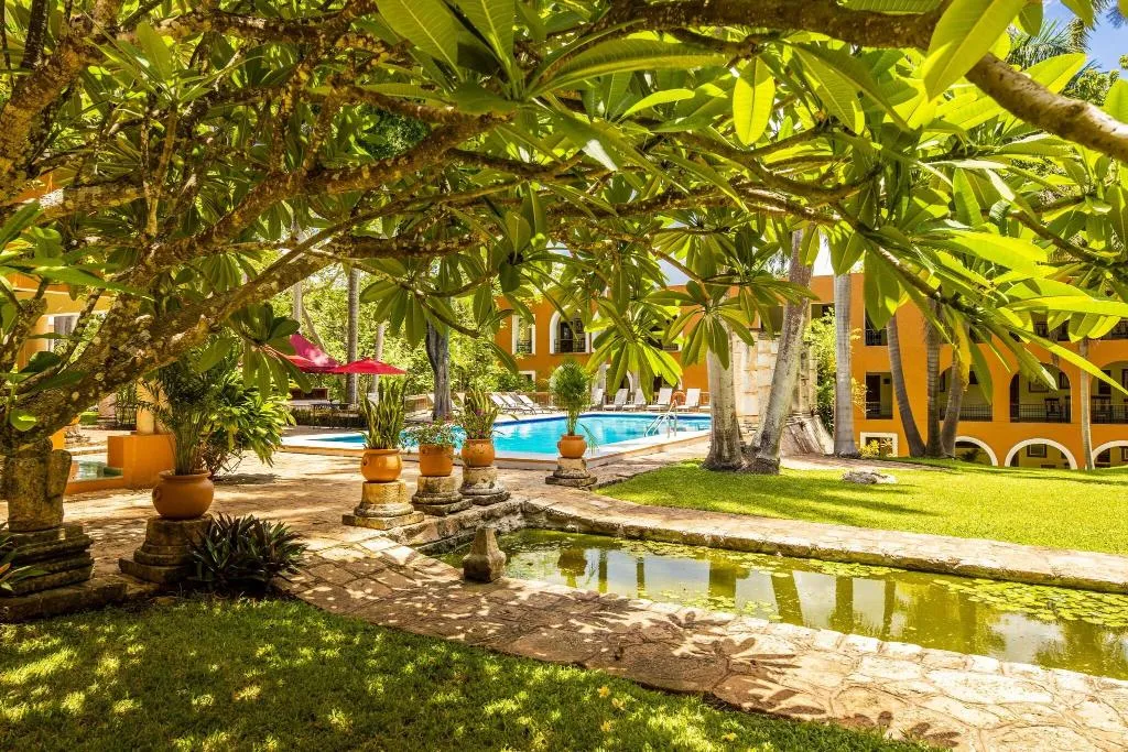 Terrace, Hacienda Uxmal, Cancun Area