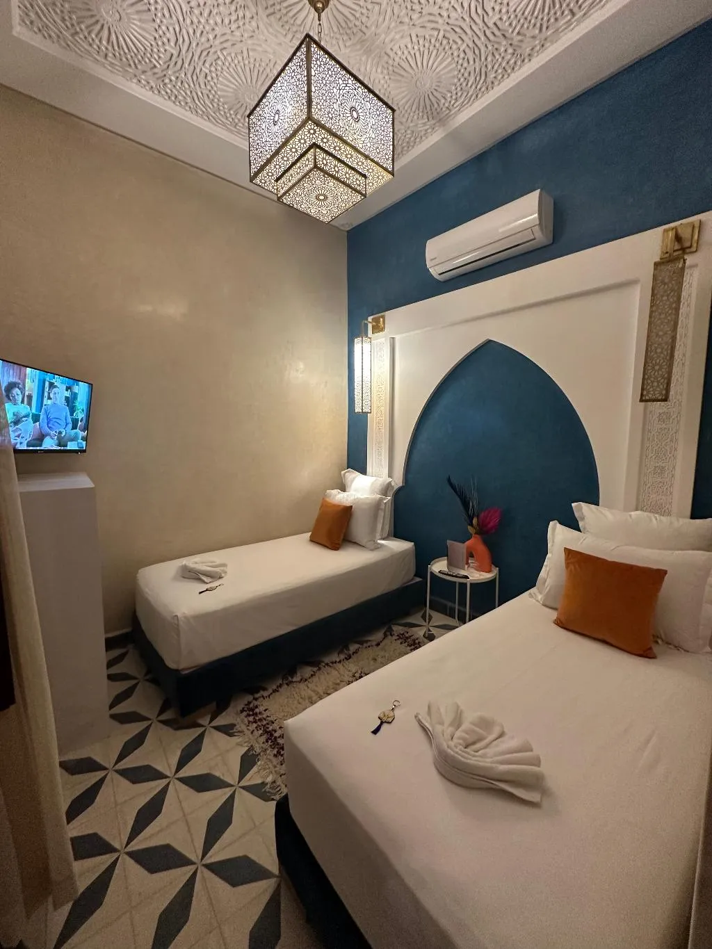 TWIN DELUXE TWO BEDS Room, Riad Marrakech Doors, Marrakech
