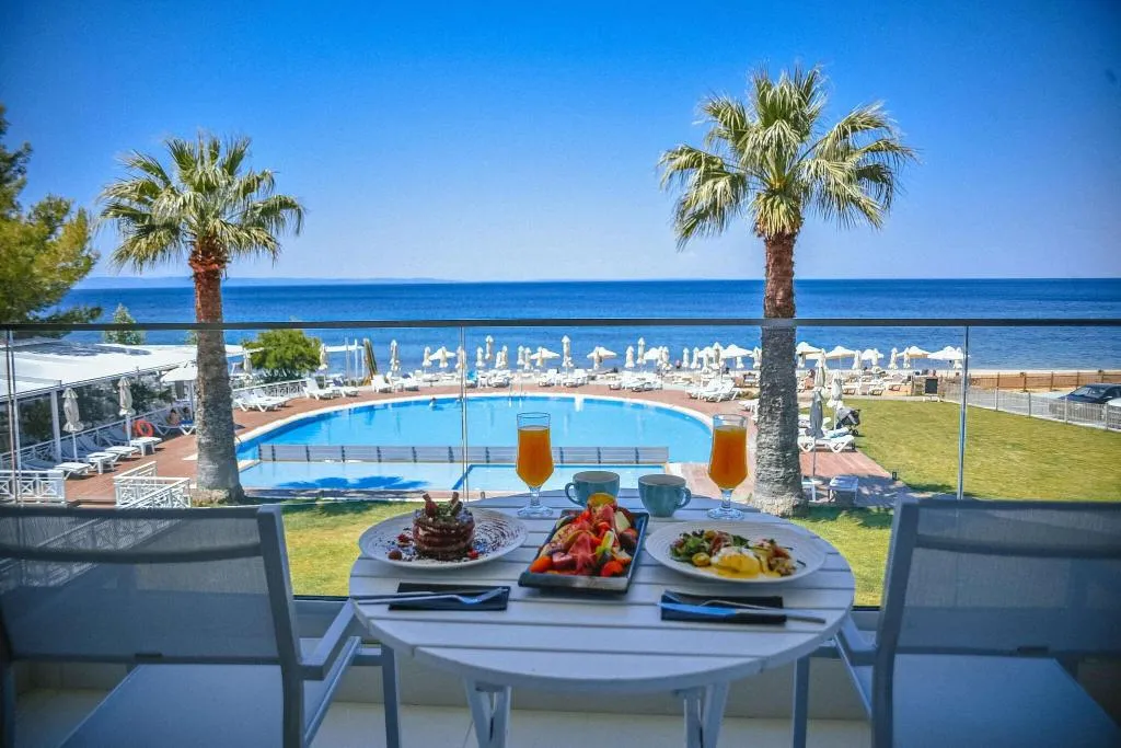 Terrace, Acrotel Lilyann Boutique hotel, Halkidiki