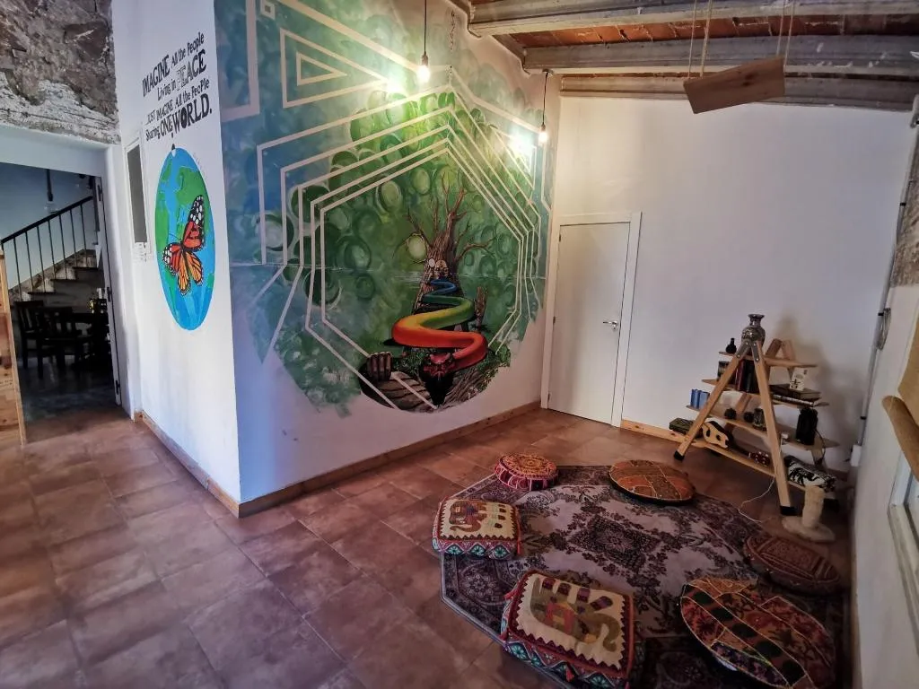Lobby, Mucha Masia Hostel Rural-Urbà, Barcelona