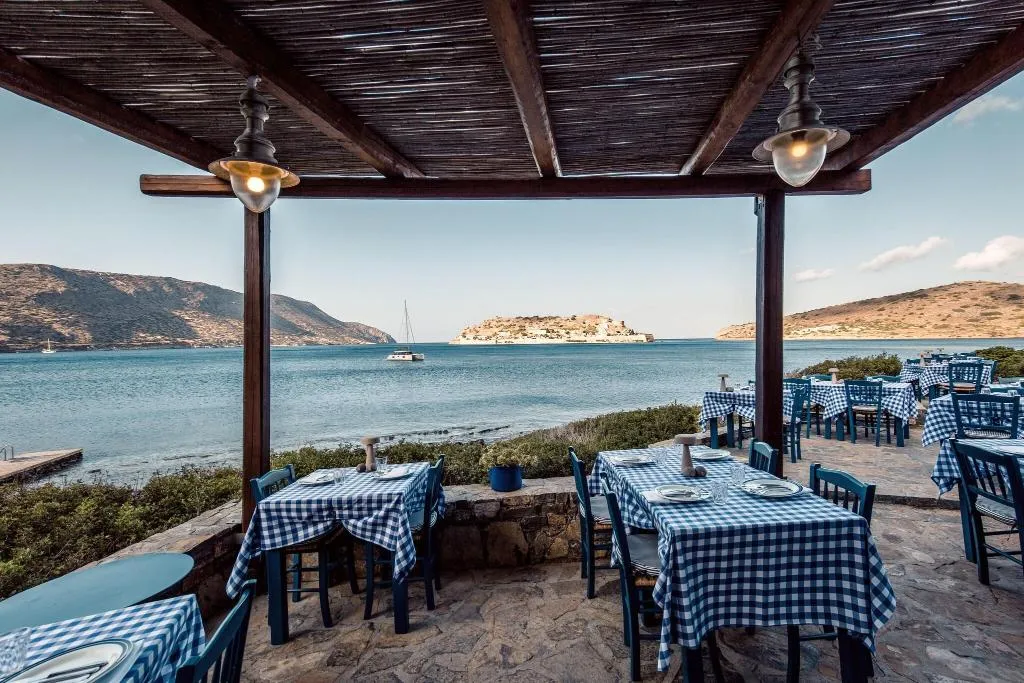 Restaurant, Phaea Blue, a member of SLH, Crete