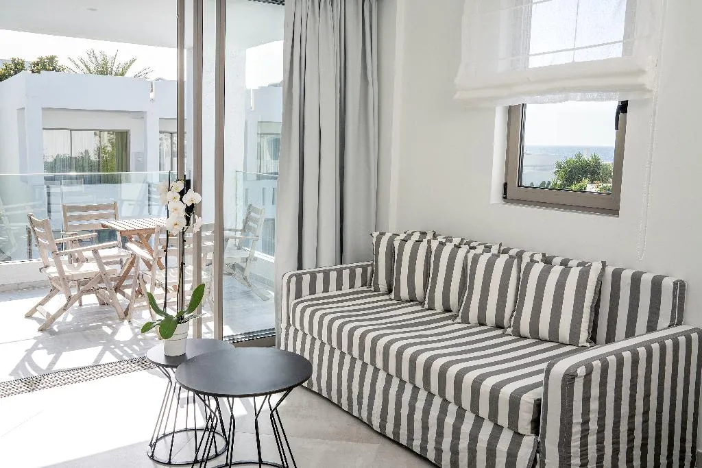 JUNIOR SUITE SEA FRONT Room, Maritimo Beach Hotel, Crete
