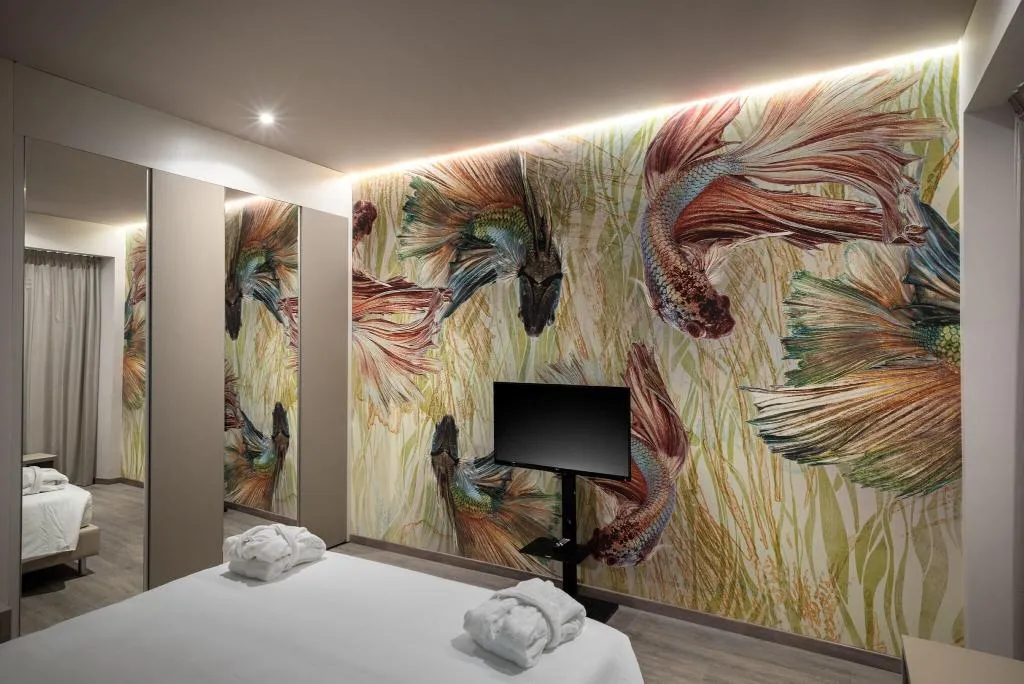 QUADRUPLE QUEEN SIZE BED Room, Hotel San Giovanni Roma, Naples