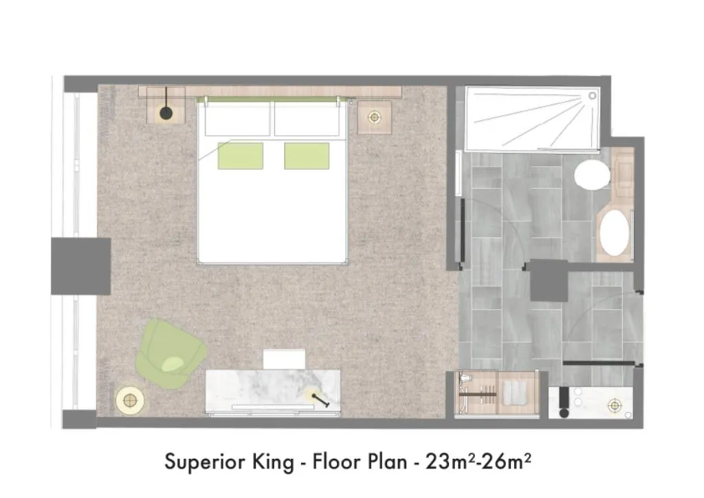 DOUBLE SUPERIOR KING BED Room, The Morgan Hotel, Dublin