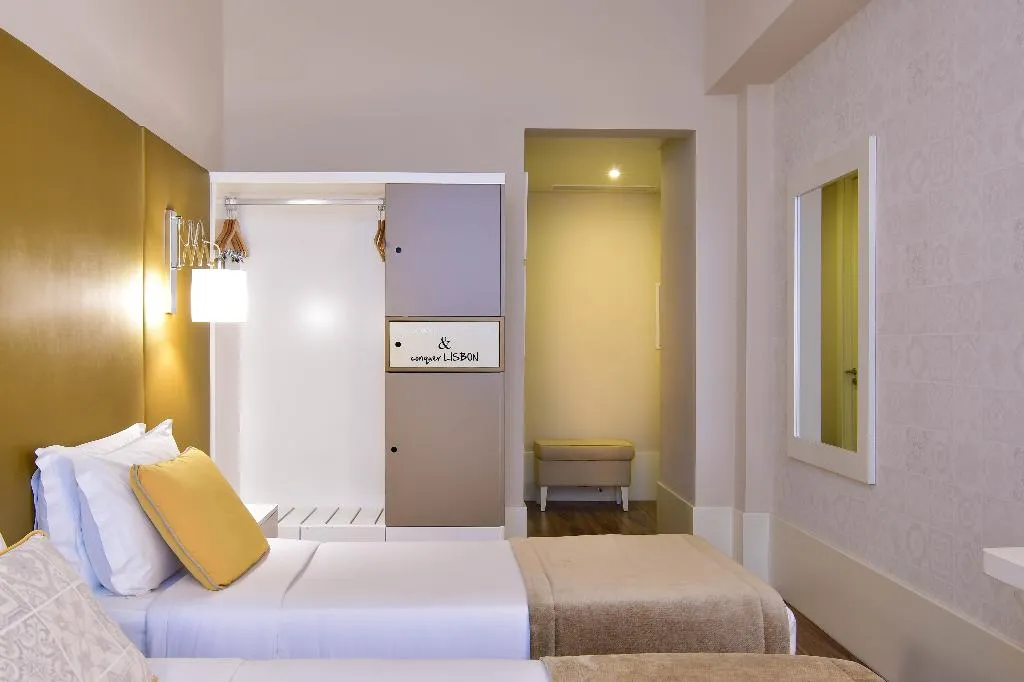 Double or Twin CONNECTING ROOM Room, My Story Hotel Ouro, Lisbon