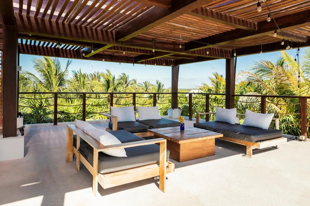 Terrace, Lula Seaside Boutique Hotel, Cancun Area