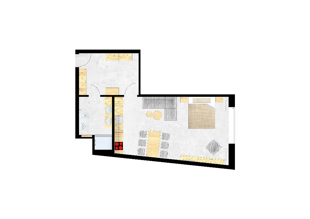 STUDIO STANDARD Room, Residence Trafick (Self-service check-in), Prague