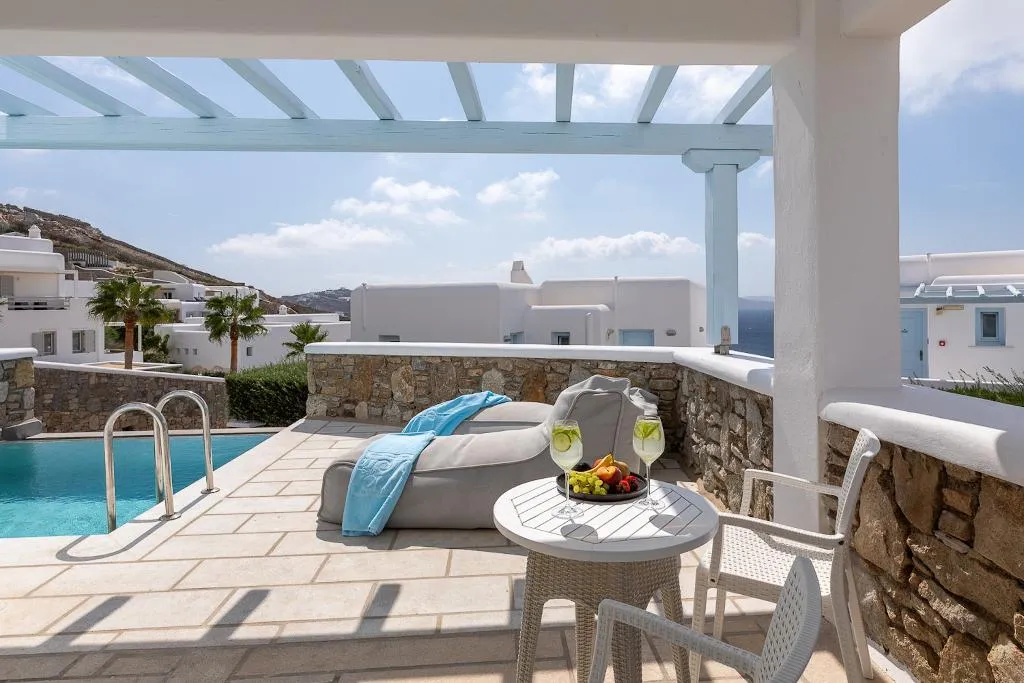JUNIOR SUITE WITH PRIVATE POOL Room, Saint John Hotel Villas & Spa, Mykonos