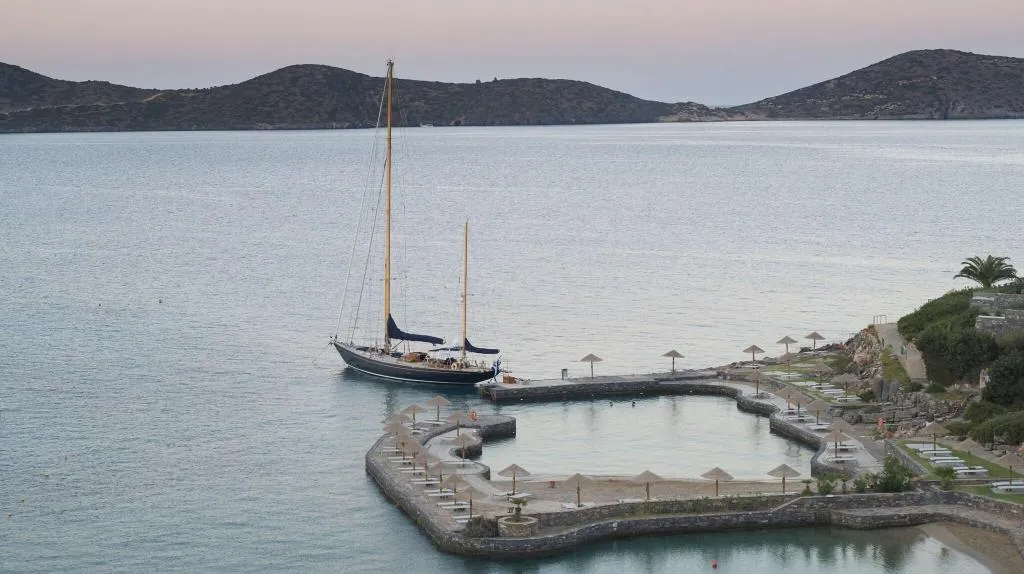 Terrace, Elounda Peninsula All Suite Hotel, Crete