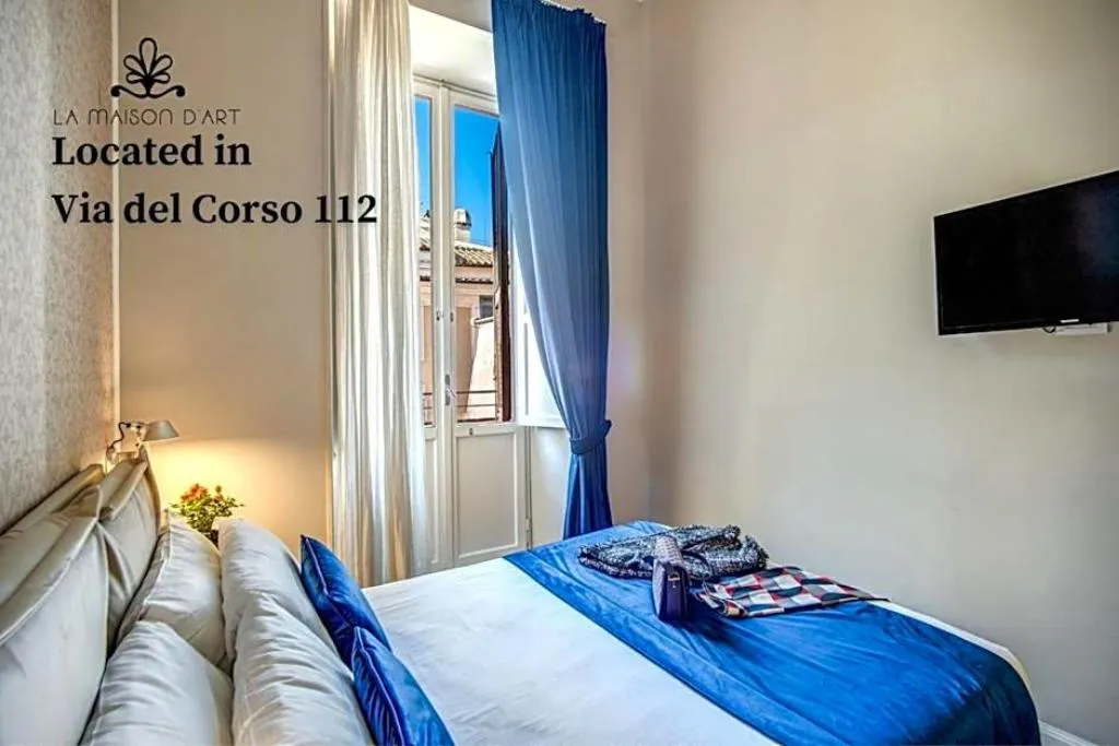 DOUBLE QUEEN SIZE BED Room, Hotel 55 Fiftyfive, Rome