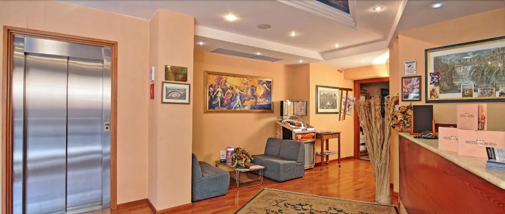 Lobby, Hotel Aurora, Rome