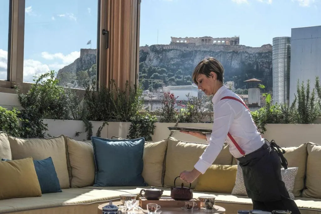 Restaurant, Lotus Center Apartments, Athens