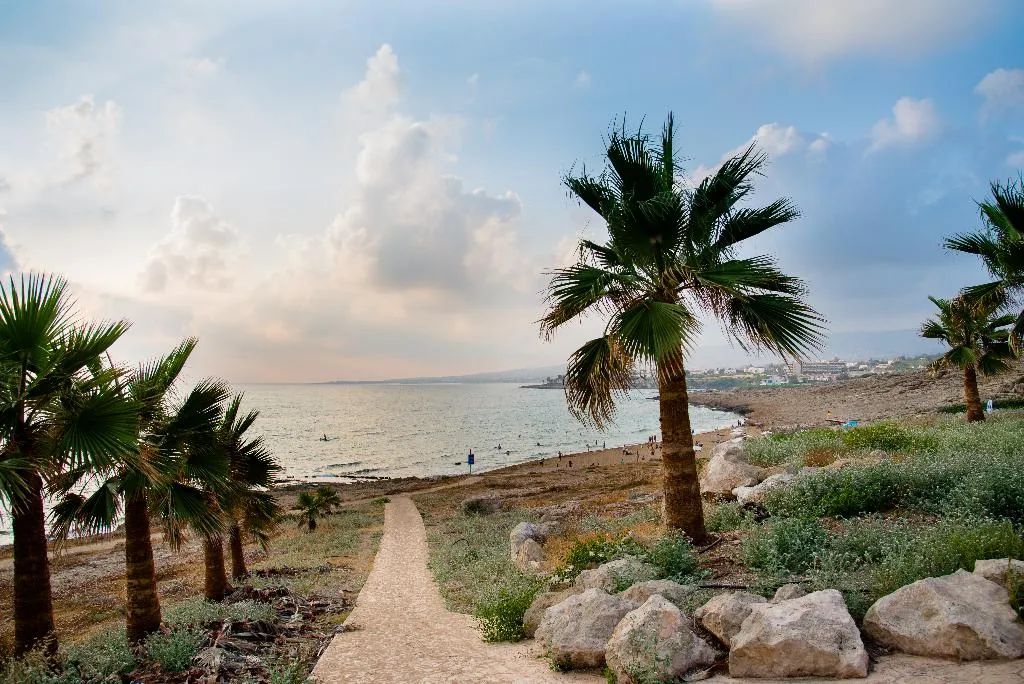 Beach, Helios Bay Hotel Apts & Villas, Cyprus