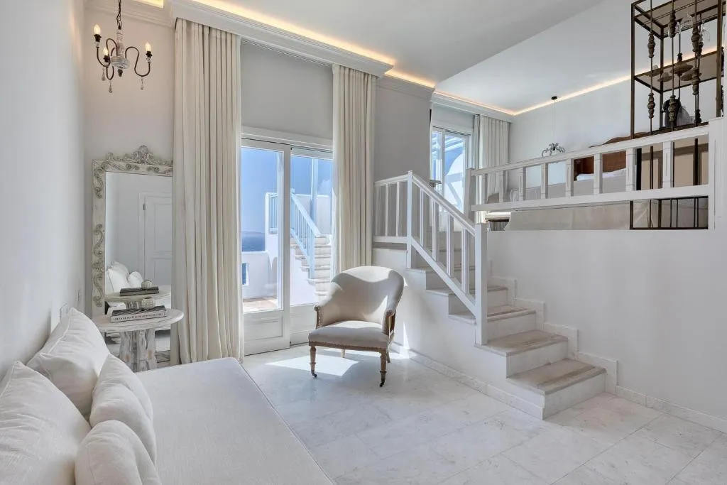 JUNIOR SUITE DELUXE SEA VIEW Room, Saint John Hotel Villas & Spa, Mykonos