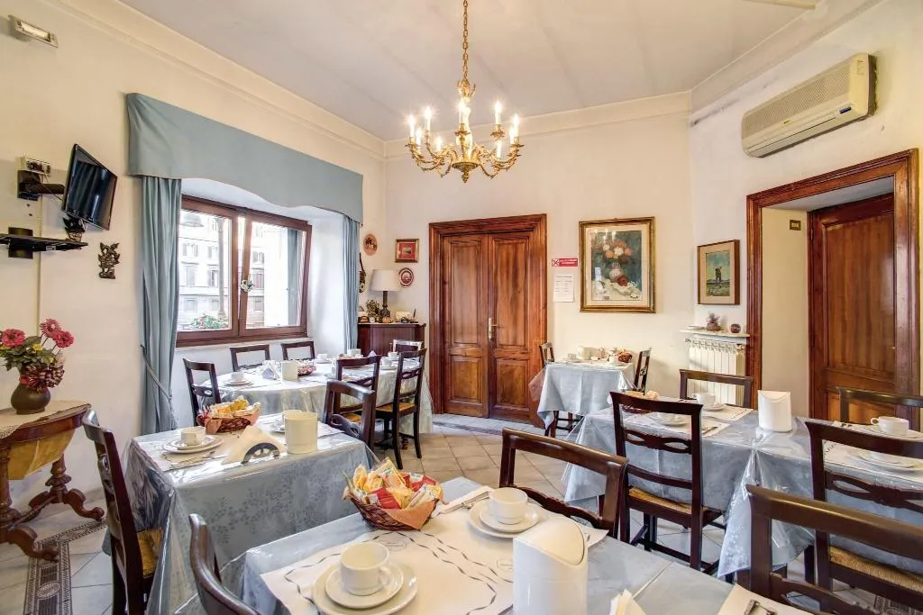 Restaurant, Hotel Primavera, Rome