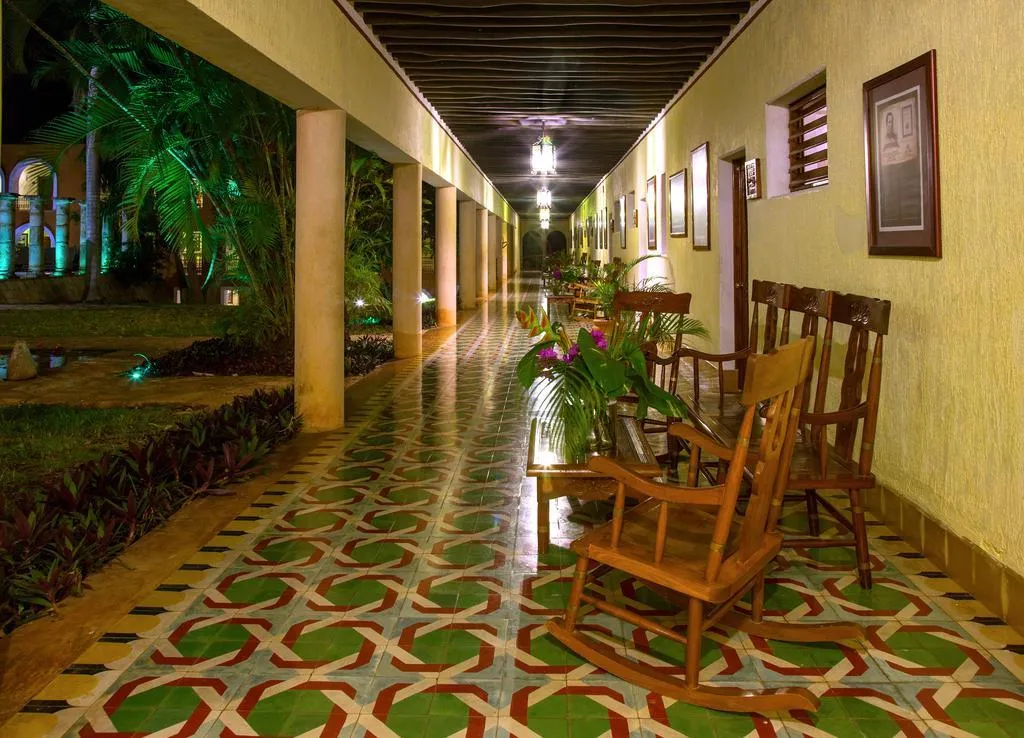 Terrace, Hacienda Uxmal, Cancun Area
