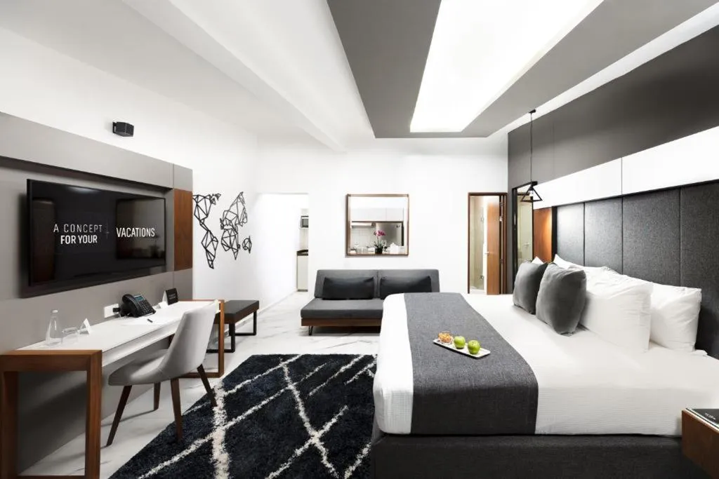 STUDIO DELUXE KING BED Room, Seven Boutique Apartments Cancún, Cancun Area