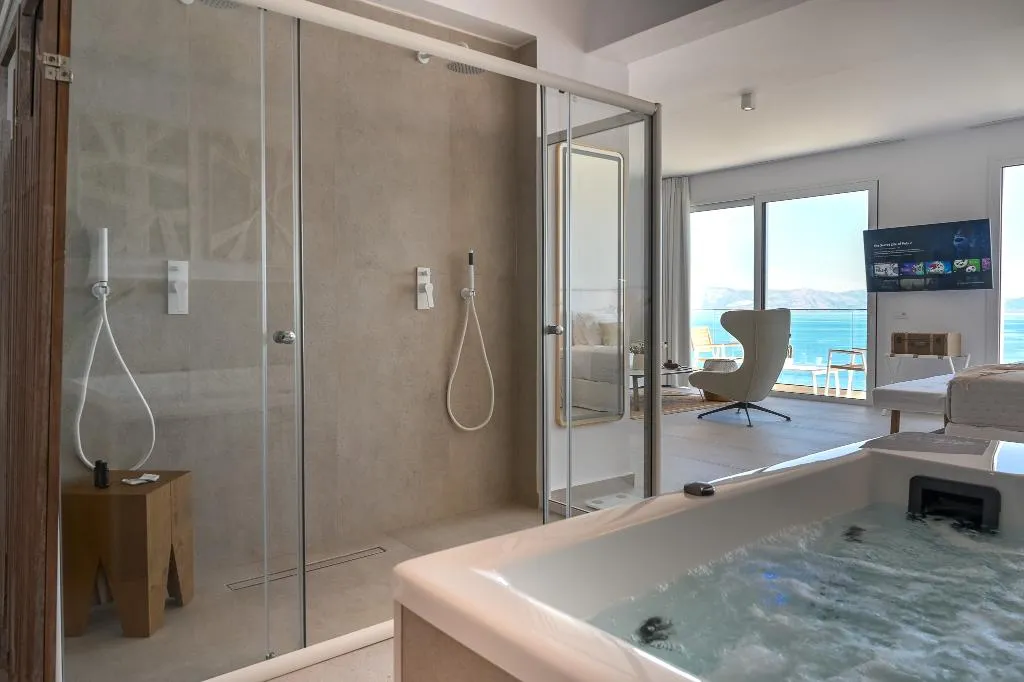 SUITE ONE BED Room, Achillion Luxury Corfu Villa, Corfu