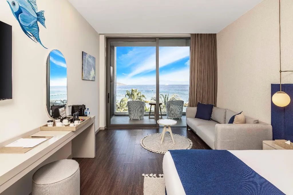 DOUBLE SINGLE USE SUPERIOR SEA VIEW Room, Mirada Exclusive Hotel Bodrum, Bodrum