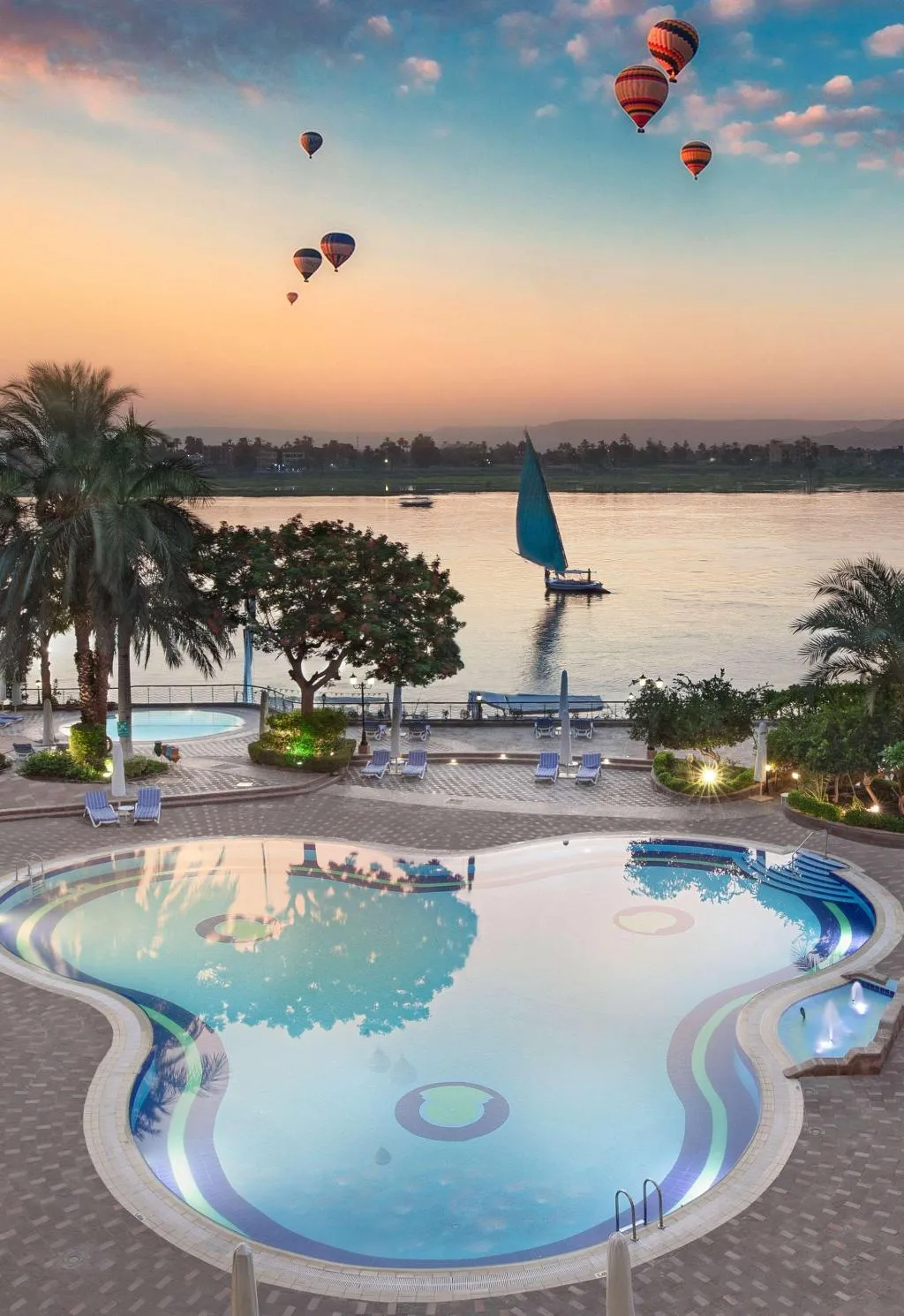 Pool, Steigenberger Nile Palace, Luxor