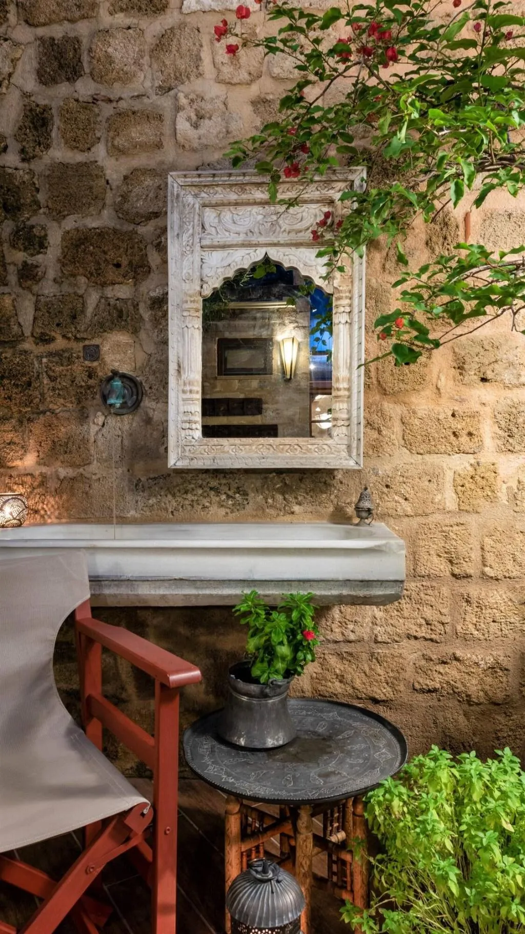 Terrace, Kokkini Porta Rossa, Rhodes